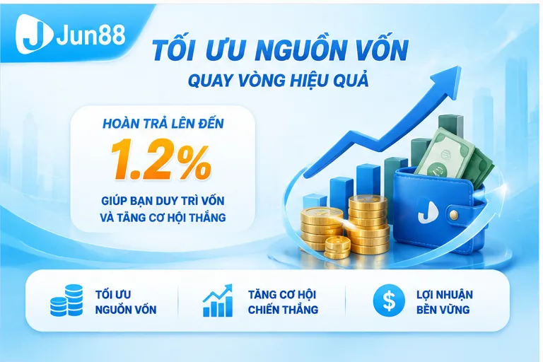 Cược thả ga hoàn trả cực đã - 5 lợi ích nổi bật tại Jun88